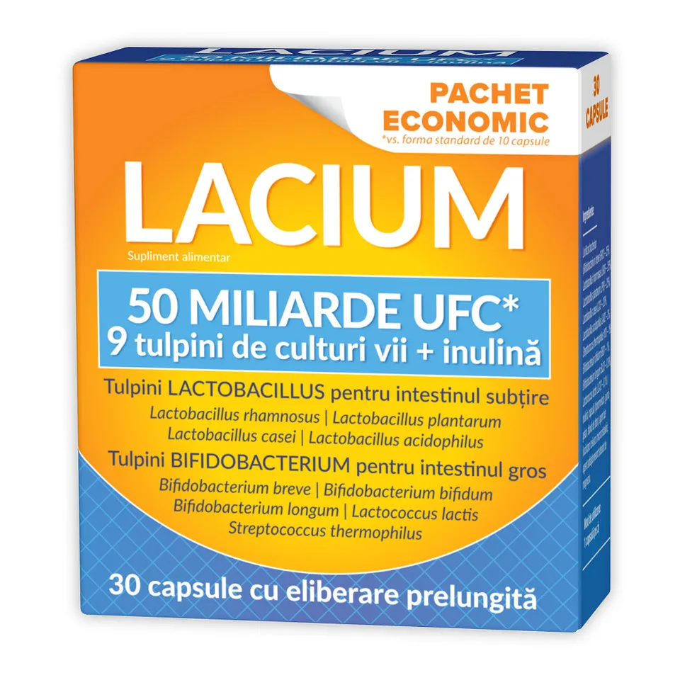 Lacium, 50 miliarde UFC, 30 capsule, Zdrovit