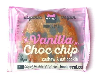 Cookie eco fara gluten cu vanilie si ciocolata, 50g, Kookie Cat