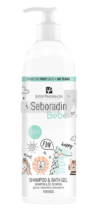 Seboradin Bebe Sampon si Gel Dus 2 in 1 500 ml