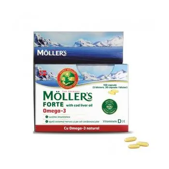 Omega 3 Forte, 150 capsule, Moller's