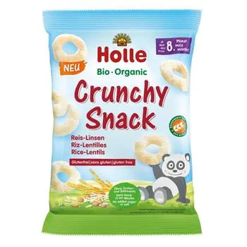 Snacks crocant cu orez si linte, 25g, Holle Baby Food