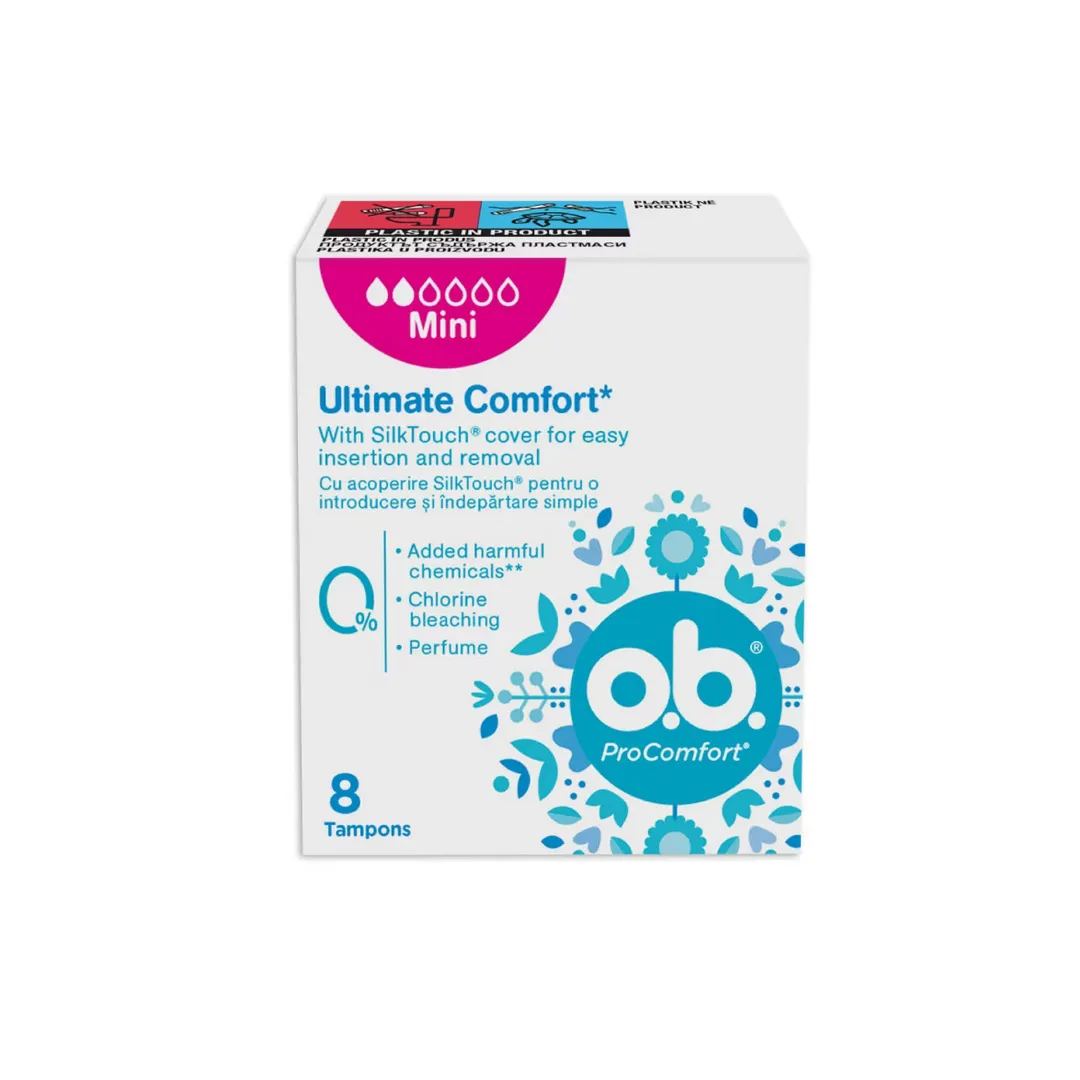 Tampoane O.B. Pro Comfort Mini, 8 bucati