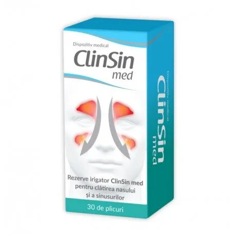 ClinSin med rezerve irigator, 30 plicuri