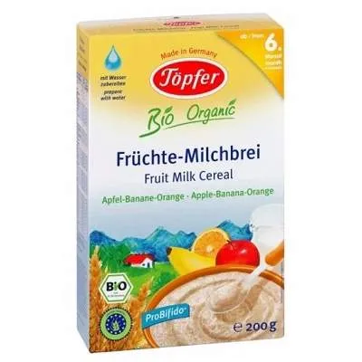 Topfer cereale cu gris, lapte si fructe x 200 grame