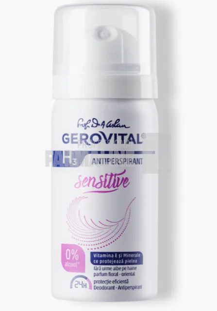 Gerovital H3 Sensitive Deodorant spray 40 ml