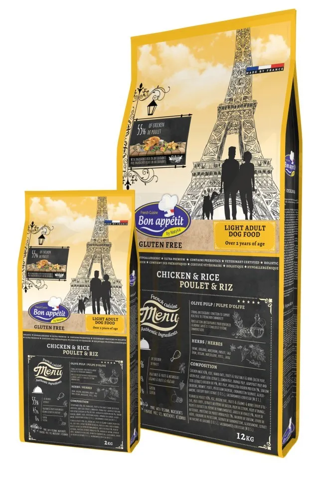 Bon Appetit Adult Light - Pui & Orez - 12kg - Hrana completa super-premium, hipoalergenica
