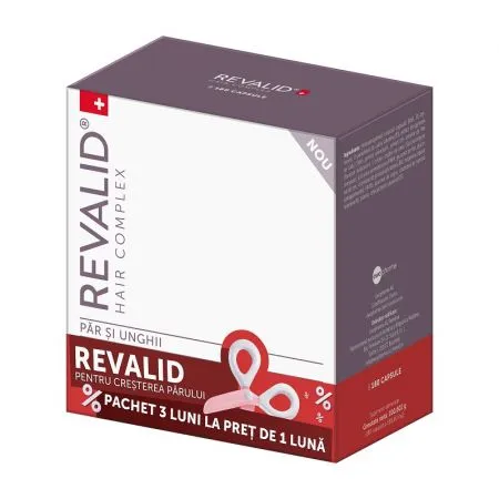 Supliment alimentar Revalid hair complex, 180 capsule, Ewopharma