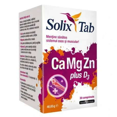 Solix Tab CaMgZn plus D3 x 30 cpr