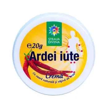 Crema naturala cu ardei iute, 20g, Steaua Divina