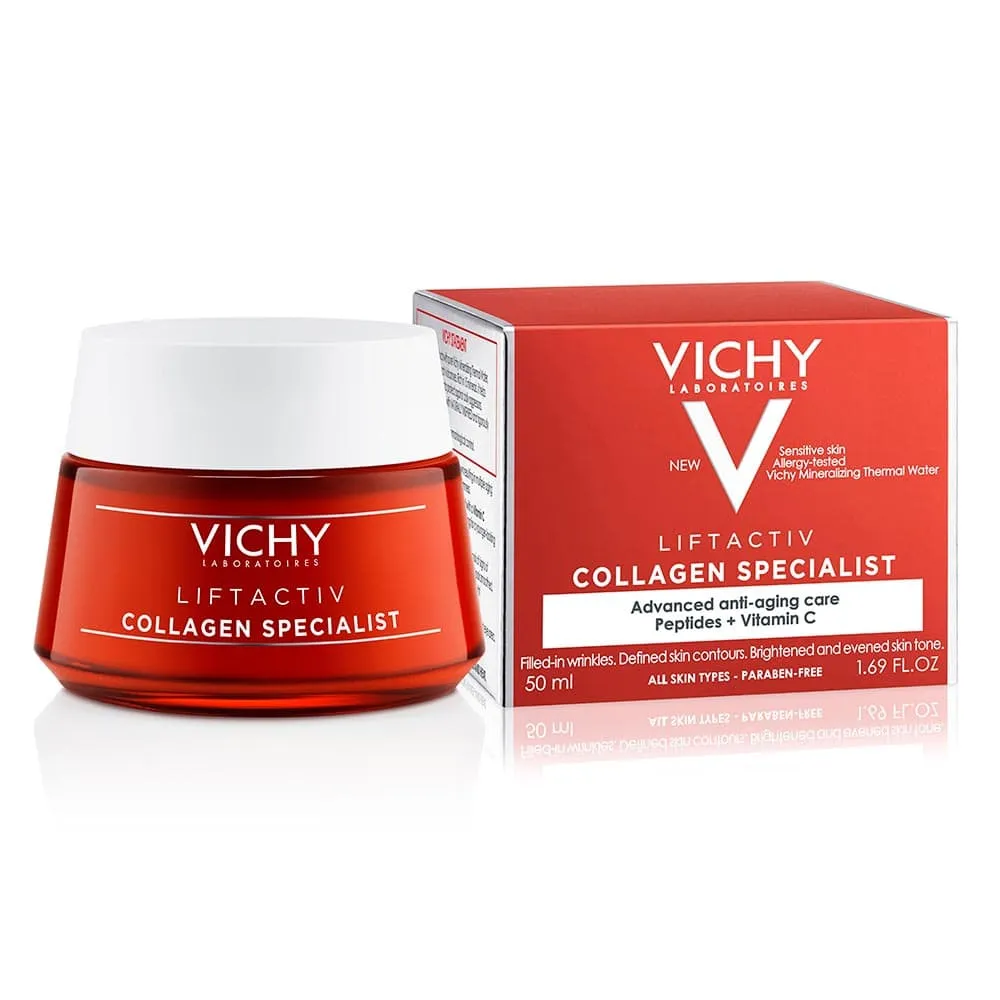 Vichy Liftactiv Collagen Specialist Crema de zi pentru toate tipurile de ten 50 ml