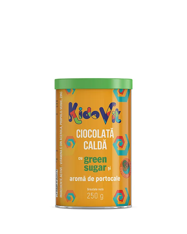 KIDOVIT CIOCOLATA CALDA PORTOCALE 250G CUTIE METALICA