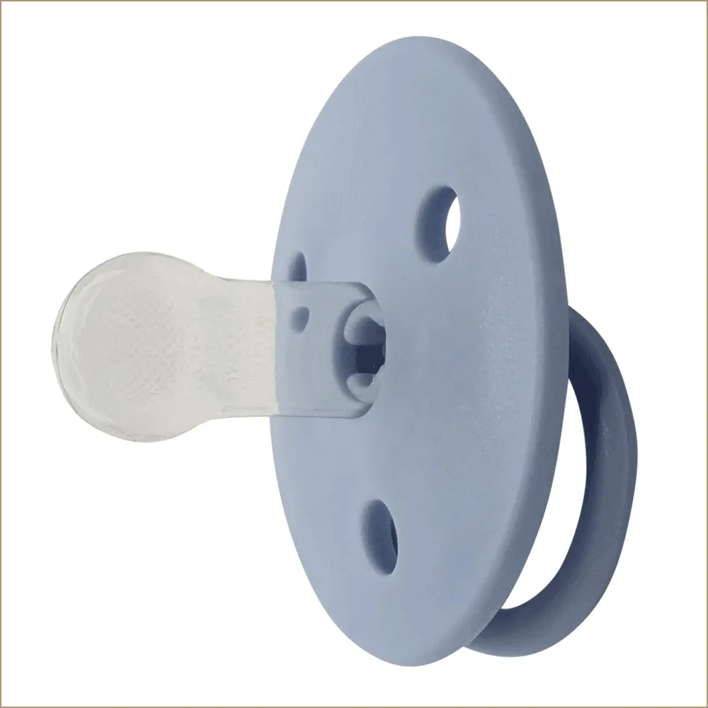 Suzeta din silicon 6+ luni blue, 2 bucati, Mininor