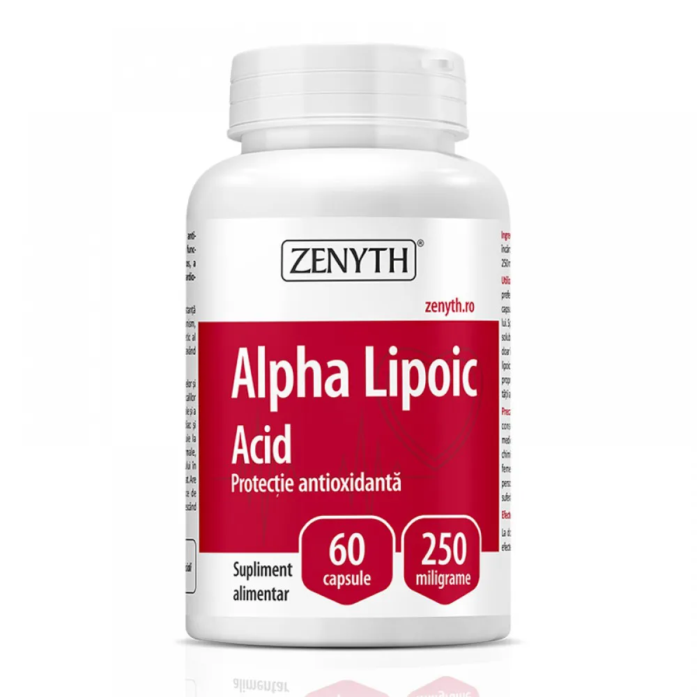 Acid Alpha Lipoic 250 mg (60 capsule), Zenyth Pharmaceuticals