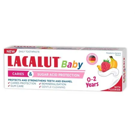 Pasta de dinti 0-2 ani Lacalut Baby , 55 ml, Theiss Naturwaren