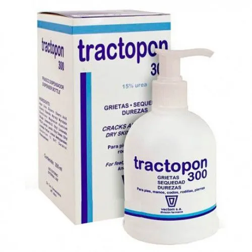 Crema hidratanta Tractopon 300 dermoactiva cu uree 15%, 300 ml, Vectem