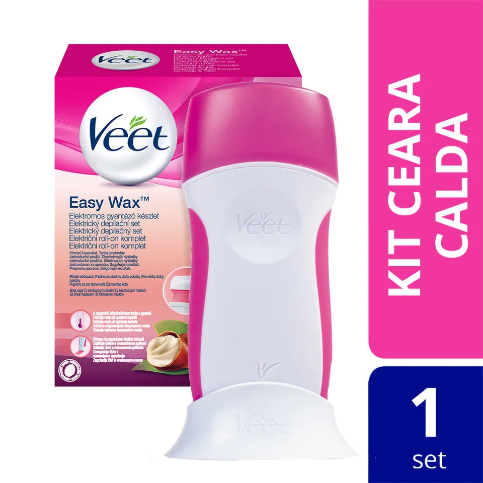 VEET EASY WAX ROLL-ON STARTER KIT