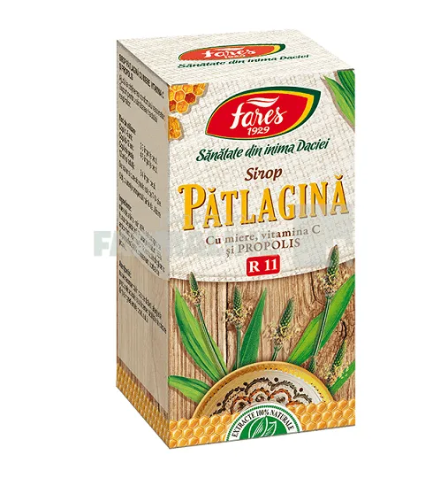 Sirop de patlagina cu miere, propolis si vitamina C 100 ml