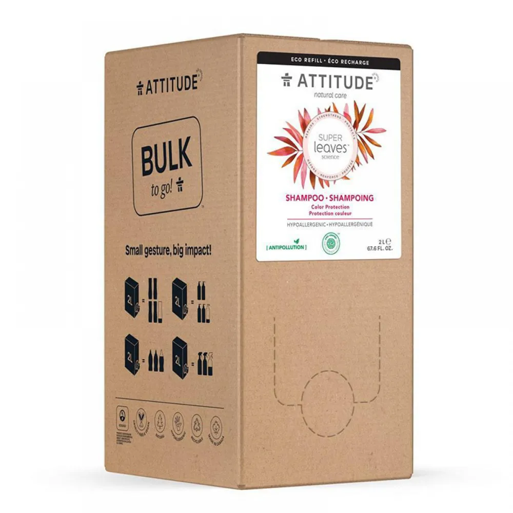 Rezerva Superleaves Sampon pentru protectia parului vopsit (2 L), Attitude