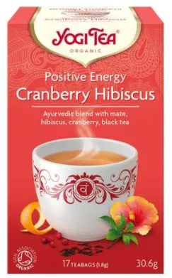 Ceai Bio Energie Pozitiva merisor si hibiscus x 17pl (YogiTea)
