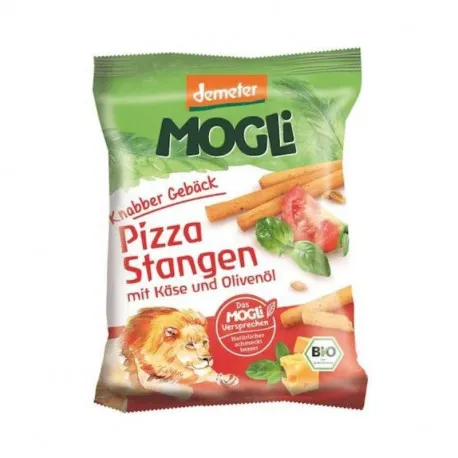 MOGLI Sticks BIO pizza cu branza si ierburi, 75g