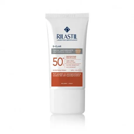 RILASTIL SUN SYSTEM D-CLAR Crema colorata pentru uniformizare cu SPF 50+, 40ml