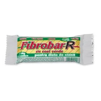 Baton pentru slabit cu ceai verde Fibrobar, 50g, Redis