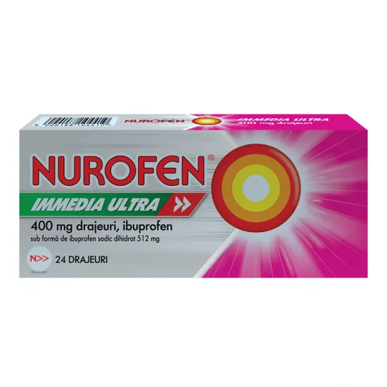 Nurofen Immedia Ultra 400 mg, 24 drajeuri