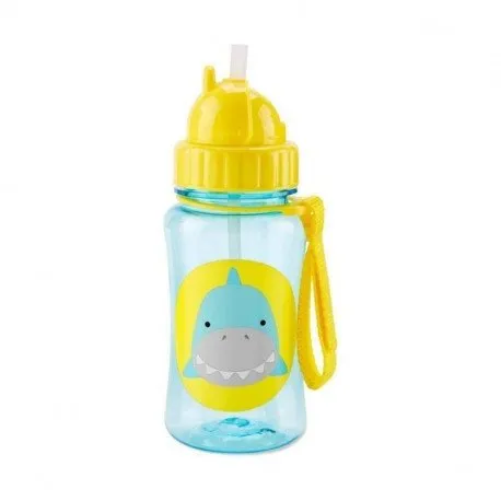 Skip-Hop Sticla cu pai Rechin, 355 ml