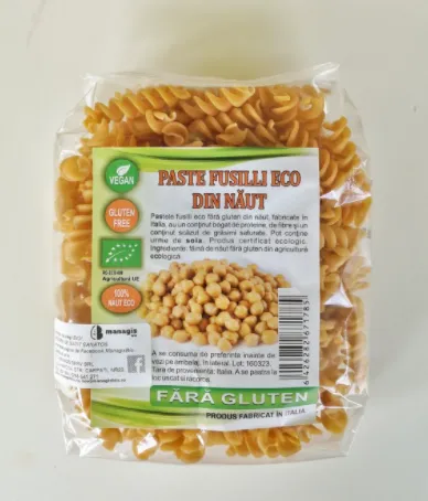 Paste fusilli cu naut eco FG 250g (ManagisBio)