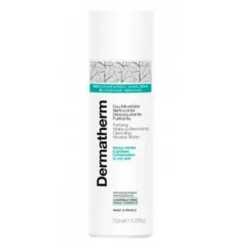 Apa micelara organica purifianta pentru curatare ten mixt si gras, 150ml, Dermatherm
