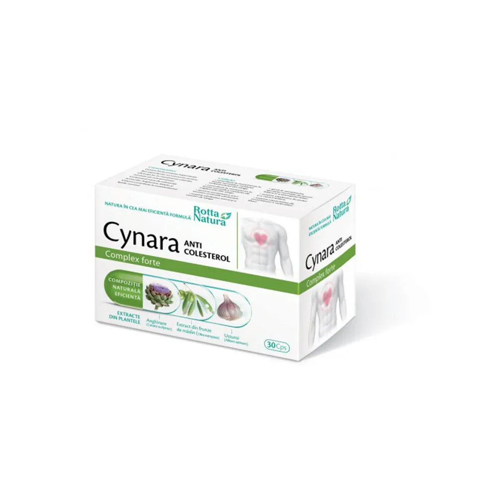 Cynara complex forte anticolesterol, 30 capsule, Rotta Natura