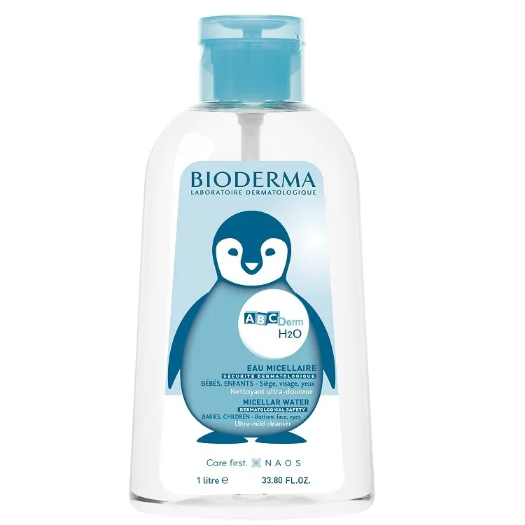 BIODERMA ABCDERM H2O APA MICELARA CU POMPITA 1L