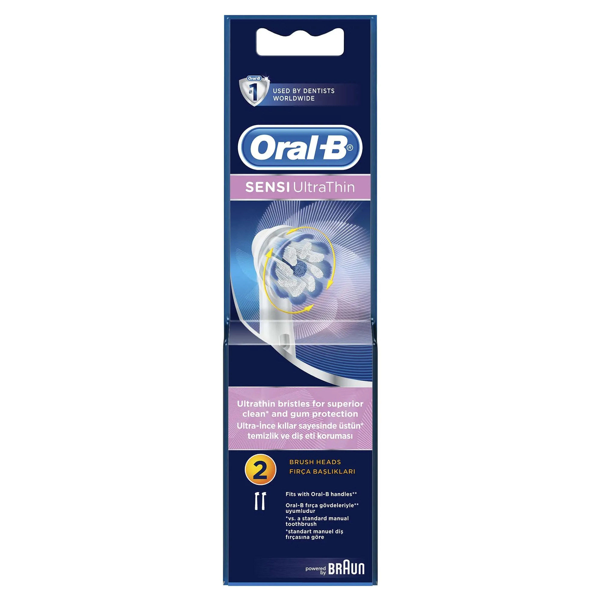 Rezerva periuta electrica sensitive EB60, 2 bucati, Oral-B