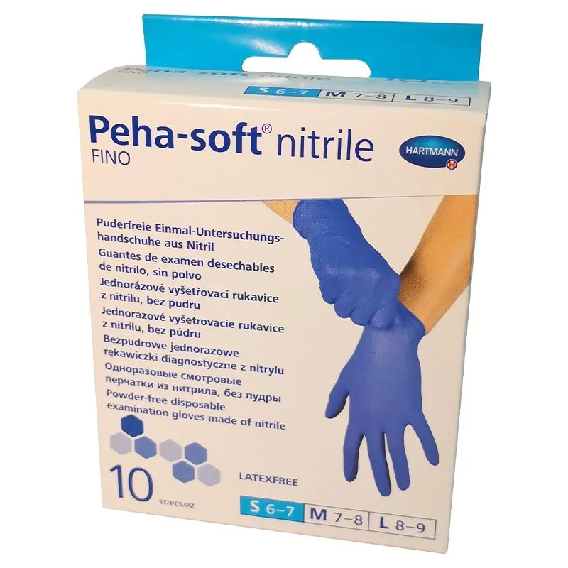 HARTMANN PEHA-SOFT MANUSI EXAMINARE NITRIL FINO NEPUDRATE MARIME S 10BUC