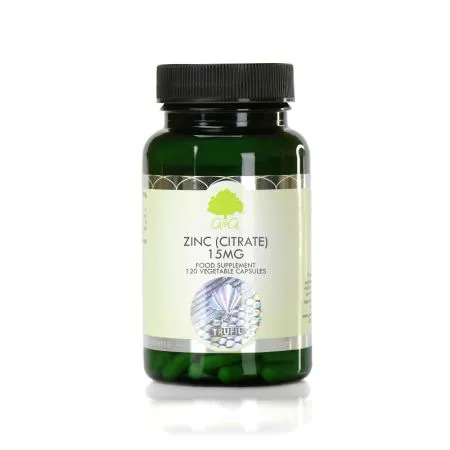 Zinc (citrat), 15 mg, 120 capsule, G&G