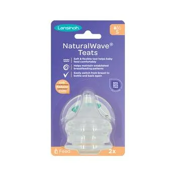 Tetina cu flux lent, 2 bucati, Lansinoh