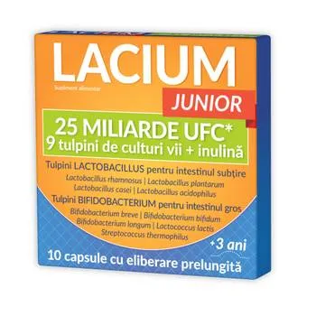 Lacium Junior 25 miliarde UFC, 10 capsule, Zdrovit