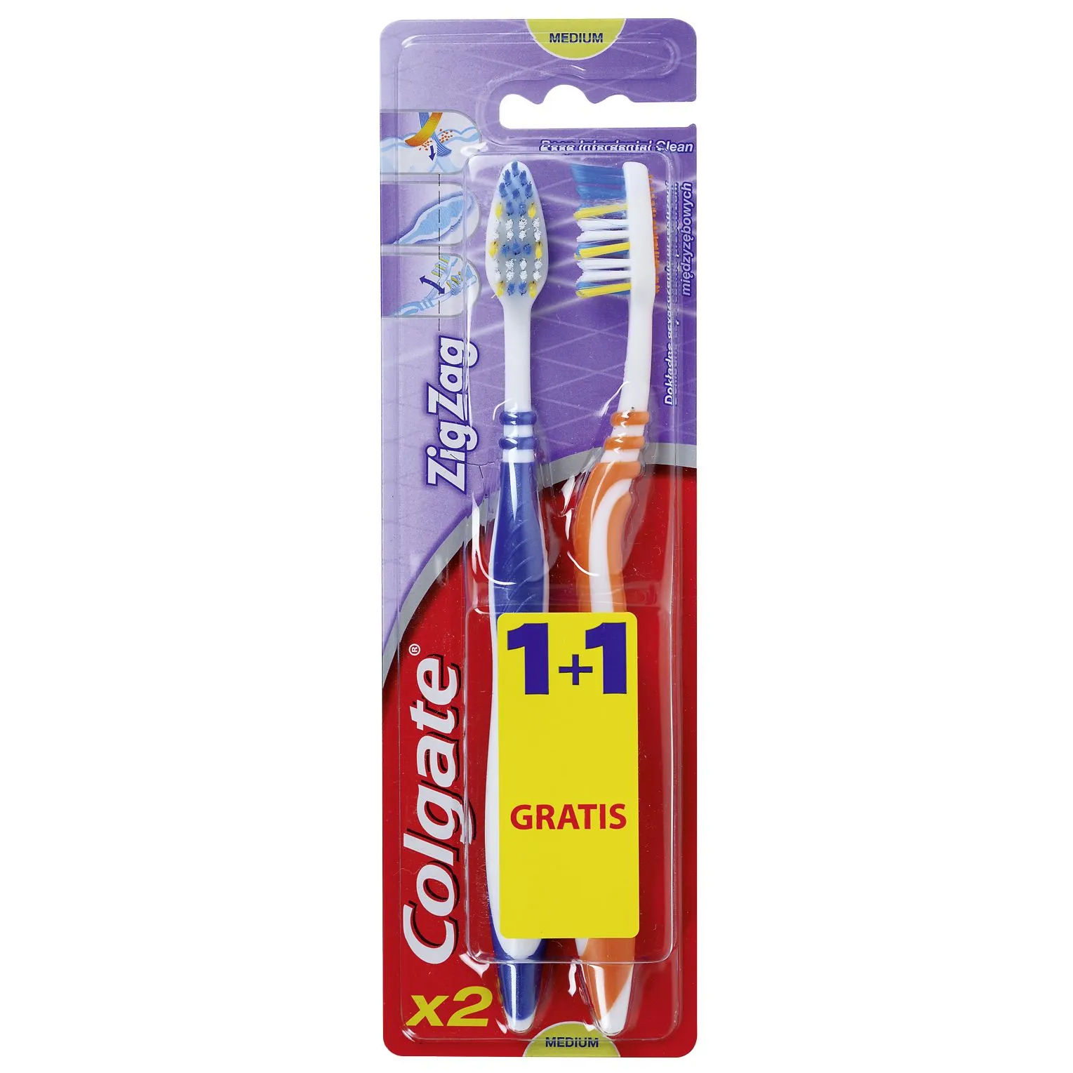 PERIUTE DE DINTI COLGATE ZIG ZAG 1+1 gratis