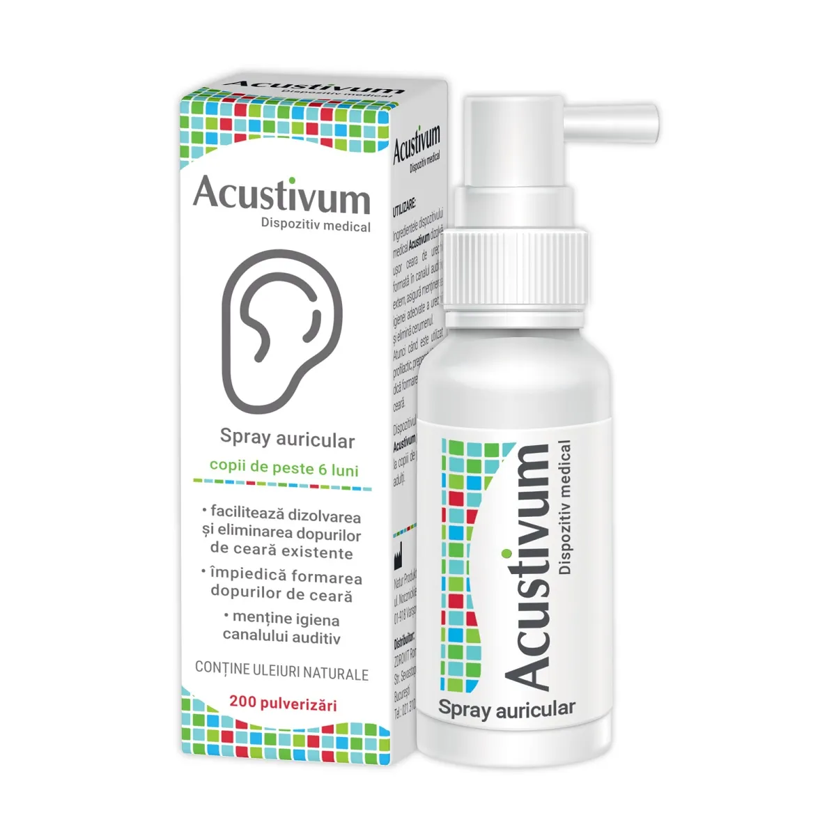 Acustivum spray auricular , 20ml ,Zdrovit