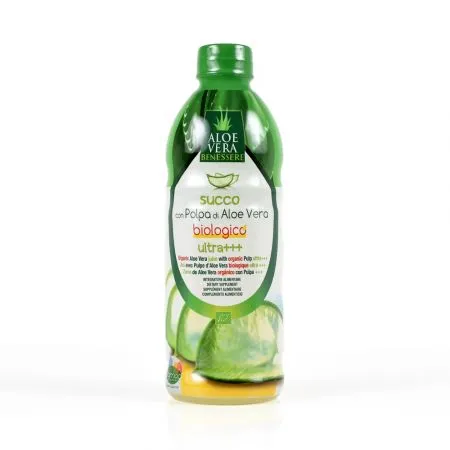 Suc aloe vera pulpa bio ultra +++, 1000 ml, Benessere