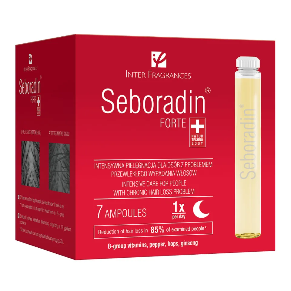 SEBORADIN FORTE TRATAMENT IMPOTRIVA CADERII PARULUI SUBTIRE FIOLE 5.5ML X 7 BUC