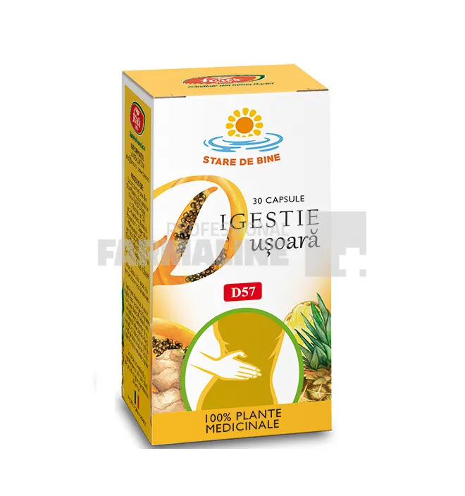 Digestie usoara D57 30 capsule