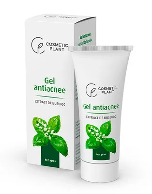 Gel antiacnee cu extract de busuioc, 30 ml, Cosmetic Plant