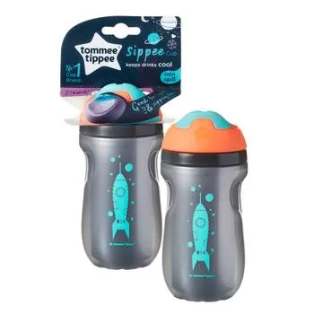 Cana Sippee Izoterma ONL Gri 12 luni+, 260ml, Tommee Tippee