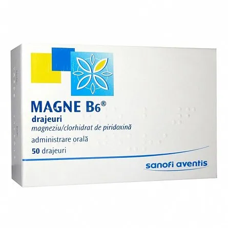 Magne B6, 50 drajeuri, Sanofi Aventis