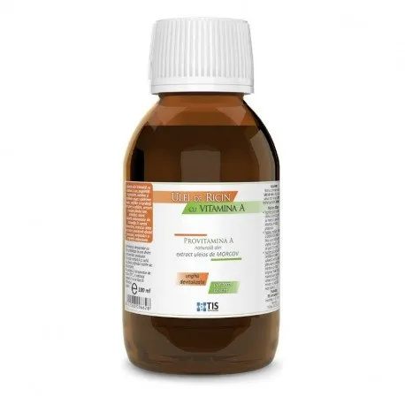 Ulei de ricin cu vitamina A, 100 ml