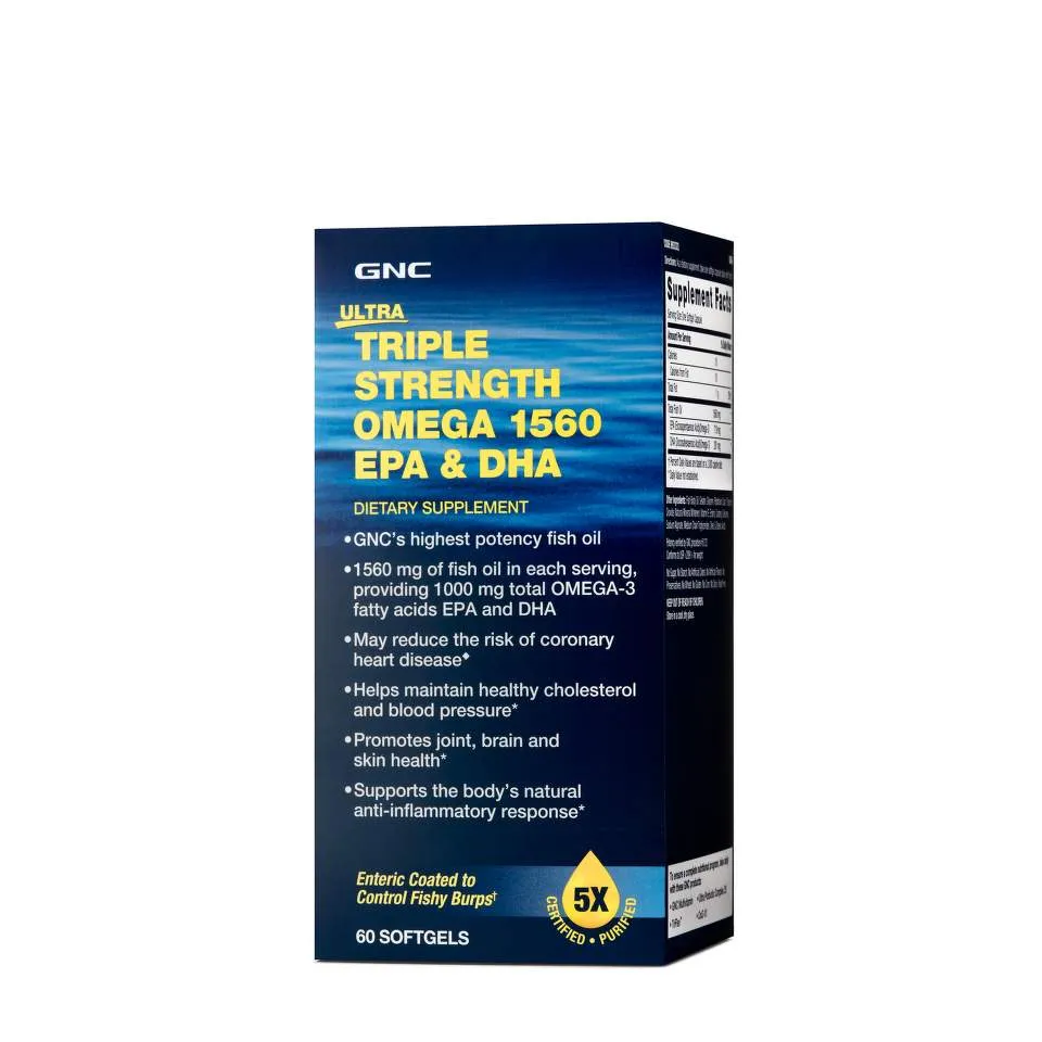 GNC ULTRA TRIPLE STRENGTH OMEGA 1560 X 60 CAPSULE