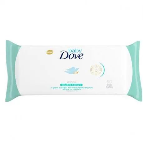 Dove Baby Servetele Umede Sensitive, 50 bucati