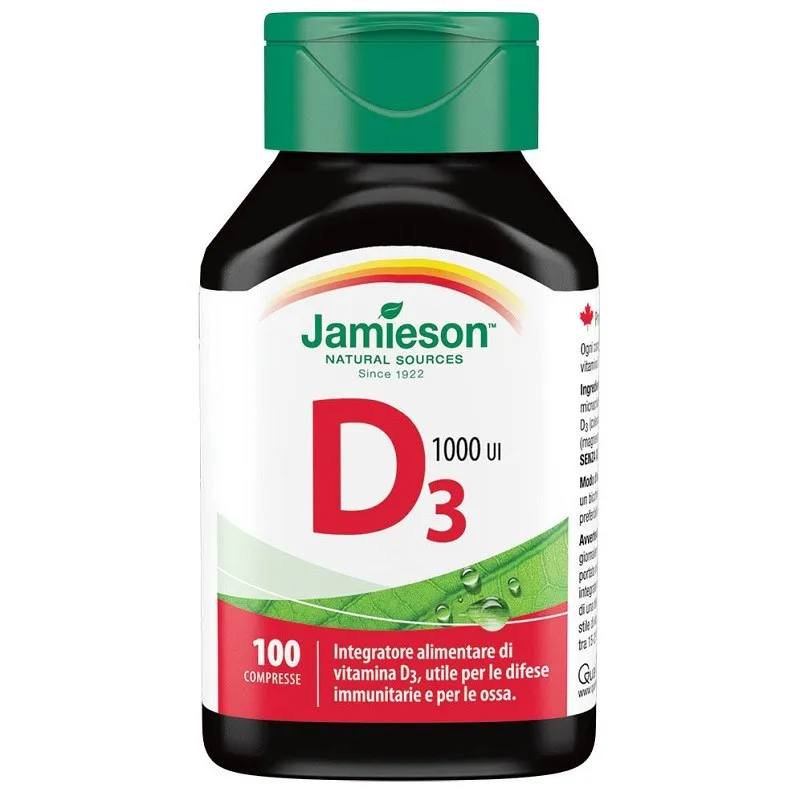 JAMIESON VITAMINA D3 1000UI X 100 TABLETE