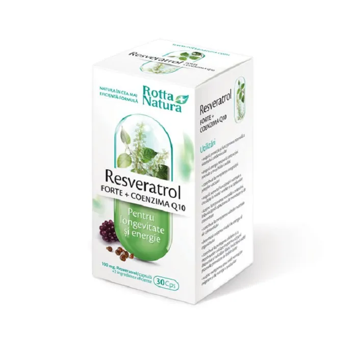 Rotta Natura Resveratrol Forte + Coenzima Q10, 30 capsule